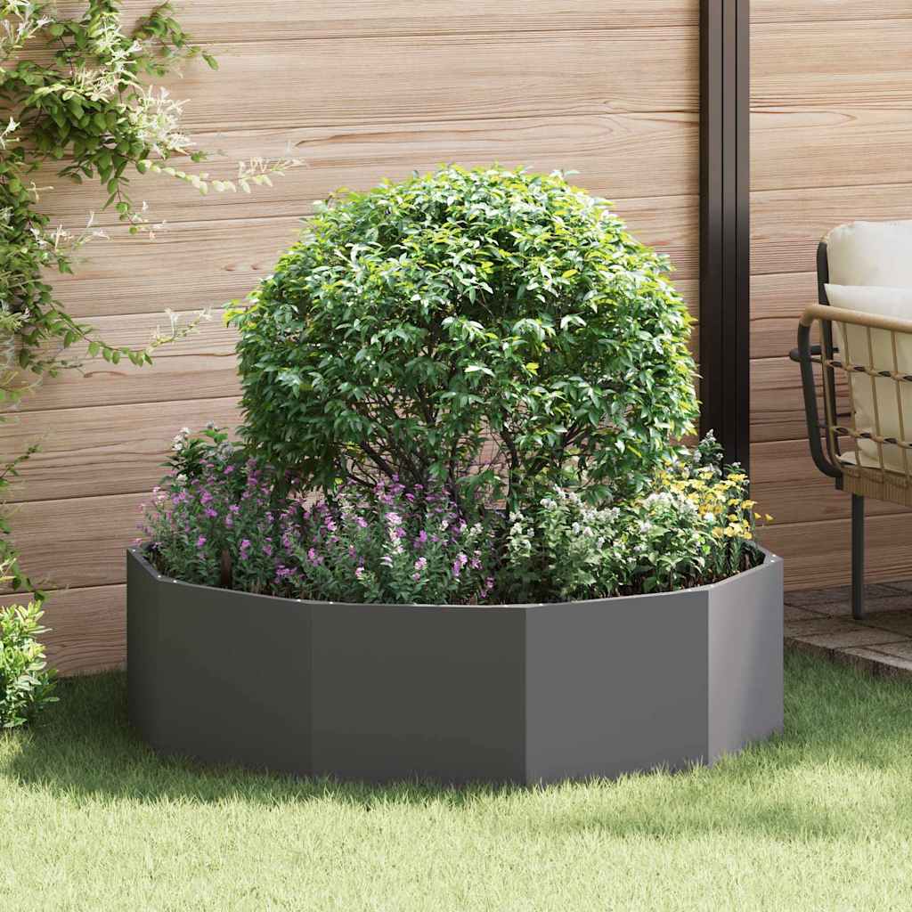 vidaXL Jardinieră Negru 120 x 120 x 35 cm Oțel