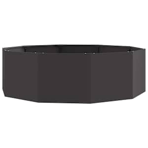 vidaXL Taimekast Must 120 x 120 x 35 cm Teras