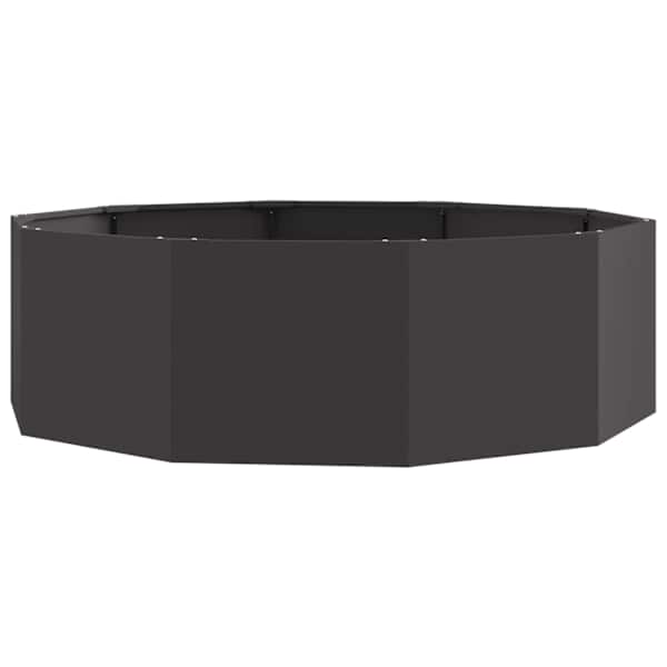 vidaXL Taimekast Must 120 x 120 x 35 cm Teras