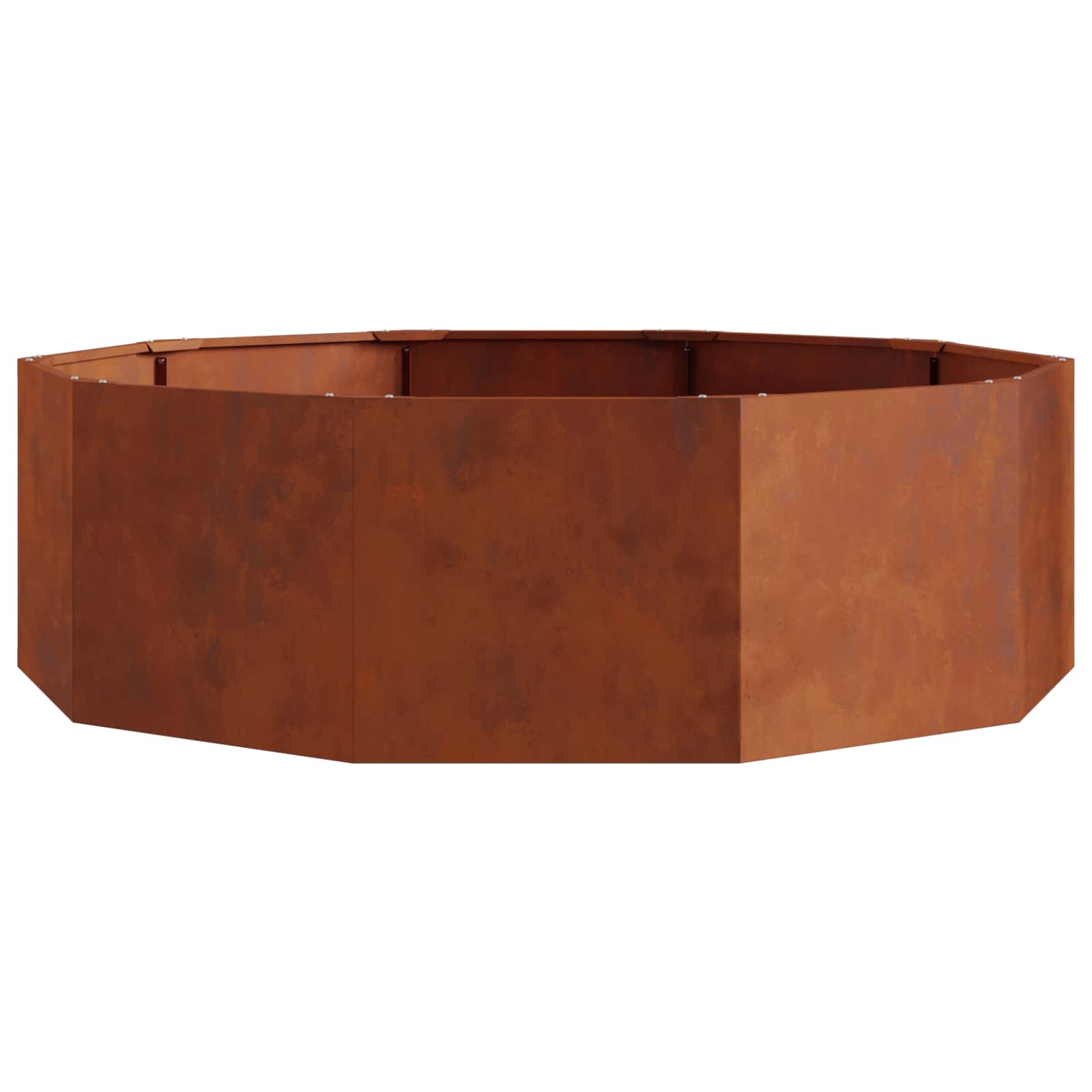 Cvetlično korito Rjav 120 x 120 x 35 cm Vremensko odporno jeklo - slika 6