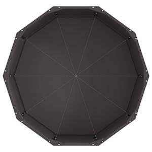 Truhlík Černá 90 x 90 x 35 cm Ocel - obrázek 6