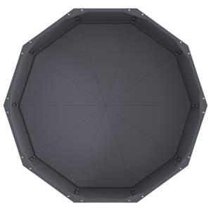 Truhlík Antracit 90 x 90 x 35 cm Ocel - obrázek 6