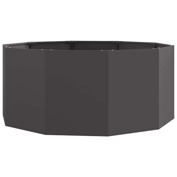 vidaXL Taimekast Must 120 x 120 x 50 cm Teras