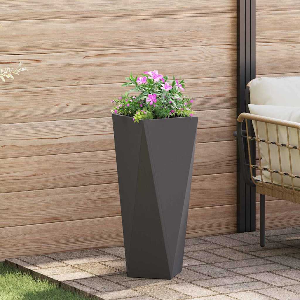 vidaXL Jardinieră Negru 30 x 30 x 75 cm Oțel