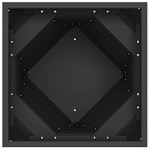 Truhlík 2 pcs Černá 30 x 30 x 75 cm Ocel - obrázek 7