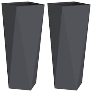 Truhlík 2 pcs Antracit 30 x 30 x 75 cm Ocel - obrázek 2