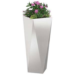 Truhlík 2 pcs Stříbrná 30 x 30 x 75 cm Nerezová ocel - obrázek 3