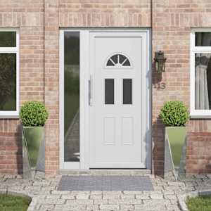 Cvetlično korito 2 pcs srebrna 30 x 30 x 75 cm Cinkana jeklena