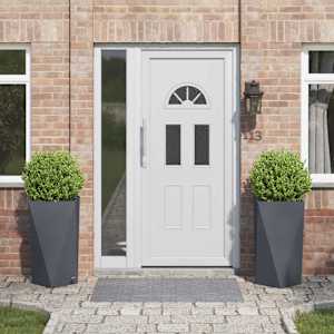 Cvetlično korito 2 pcs Antracit 40 x 40 x 75 cm Jeklo