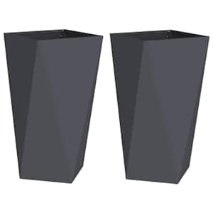 Truhlík 2 pcs Antracit 40 x 40 x 75 cm Ocel - obrázek 2