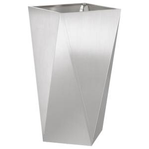 Truhlík 2 pcs Stříbrná 40 x 40 x 75 cm Nerezová ocel - obrázek 5