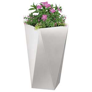 Truhlík 2 pcs Stříbrná 40 x 40 x 75 cm Nerezová ocel - obrázek 3