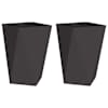 vidaXL Taimekast 2 tk Must 50 x 50 x 75 cm Teras