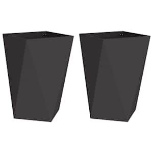 Truhlík 2 pcs Černá 50 x 50 x 75 cm Ocel - obrázek 2