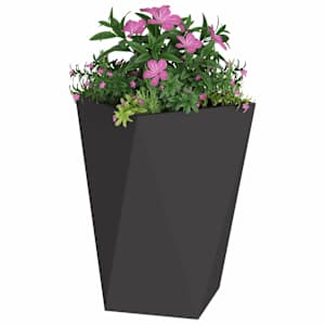 Truhlík 2 pcs Černá 50 x 50 x 75 cm Ocel - obrázek 3