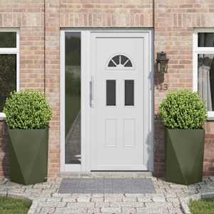 Cvetlično korito 2 pcs Oljčno zelena 50 x 50 x 75 cm Jeklo