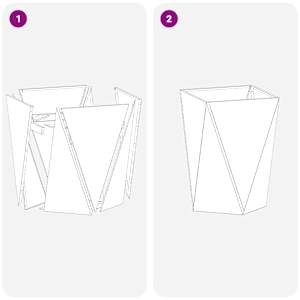 Truhlík 2 pcs Stříbrná 50 x 50 x 75 cm Nerezová ocel - obrázek 9