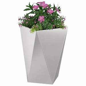Truhlík 2 pcs Stříbrná 50 x 50 x 75 cm Nerezová ocel - obrázek 3