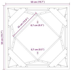 Truhlík 2 pcs Stříbrná 50 x 50 x 75 cm Nerezová ocel - obrázek 12
