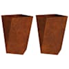 vidaXL Taimekast 2 tk Rooste 50 x 50 x 75 cm terase t&uuml;&uuml;p