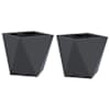 vidaXL Taimekast 2 tk Antratsiit 30 x 30 x 30 cm Teras