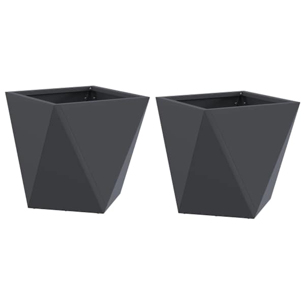 vidaXL Taimekast 2 tk Antratsiit 30 x 30 x 30 cm Teras