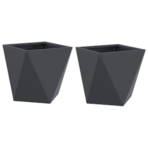 Truhlík 2 pcs Antracit 30 x 30 x 30 cm Ocel - obrázek 2