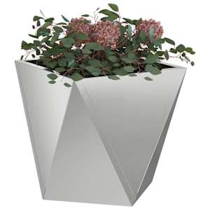 Truhlík 2 pcs Stříbrná 30 x 30 x 30 cm Pozinkovaná ocel - obrázek 3