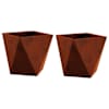 vidaXL Taimekast 2 tk Rooste 30 x 30 x 30 cm terase t&uuml;&uuml;p