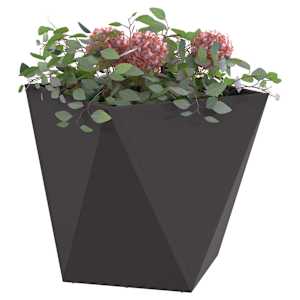 Truhlík 2 pcs Černá 40 x 40 x 40 cm Ocel - obrázek 3