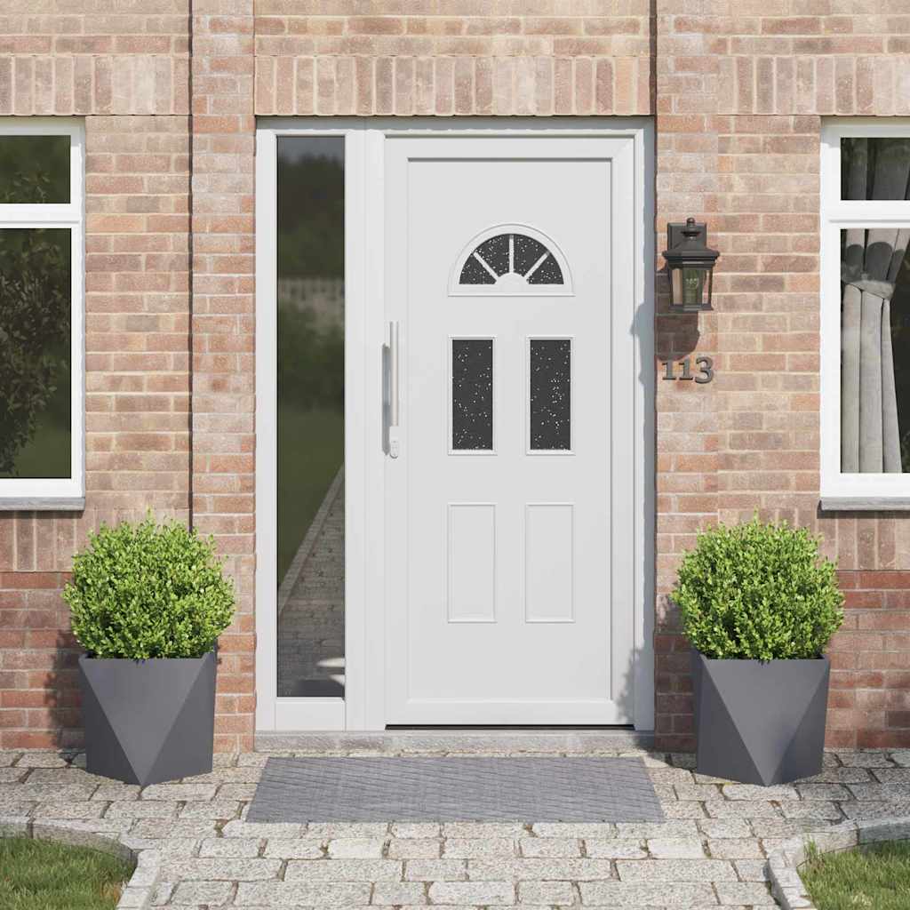 vidaXL Jardinieră 2 pcs Antracit 40 x 40 x 40 cm Oțel