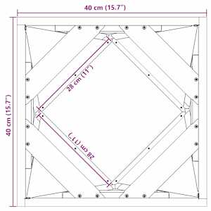 Truhlík 2 pcs Stříbrná 40 x 40 x 40 cm Nerezová ocel - obrázek 12
