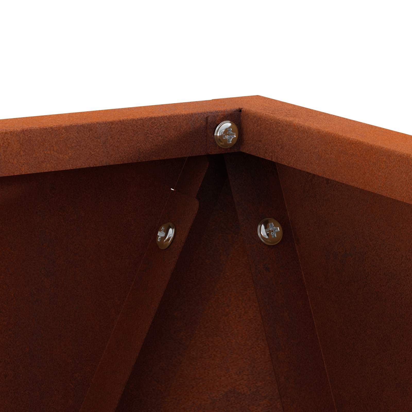 Cvetlično korito 2 pcs Rjav 40 x 40 x 40 cm - slika 6