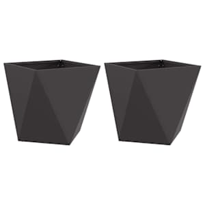 Truhlík 2 pcs Černá 50 x 50 x 50 cm Ocel - obrázek 2