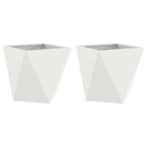 Truhlík 2 pcs Bílá 50 x 50 x 50 cm Ocel - obrázek 2