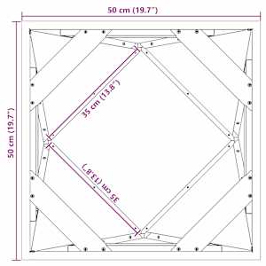 Truhlík 2 pcs Bílá 50 x 50 x 50 cm Ocel - obrázek 12
