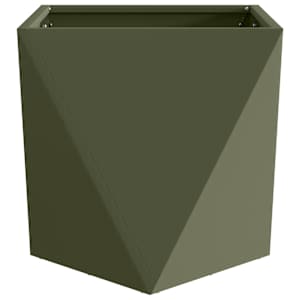 Truhlík 2 pcs Olivově zelená 50 x 50 x 50 cm Ocel - obrázek 6