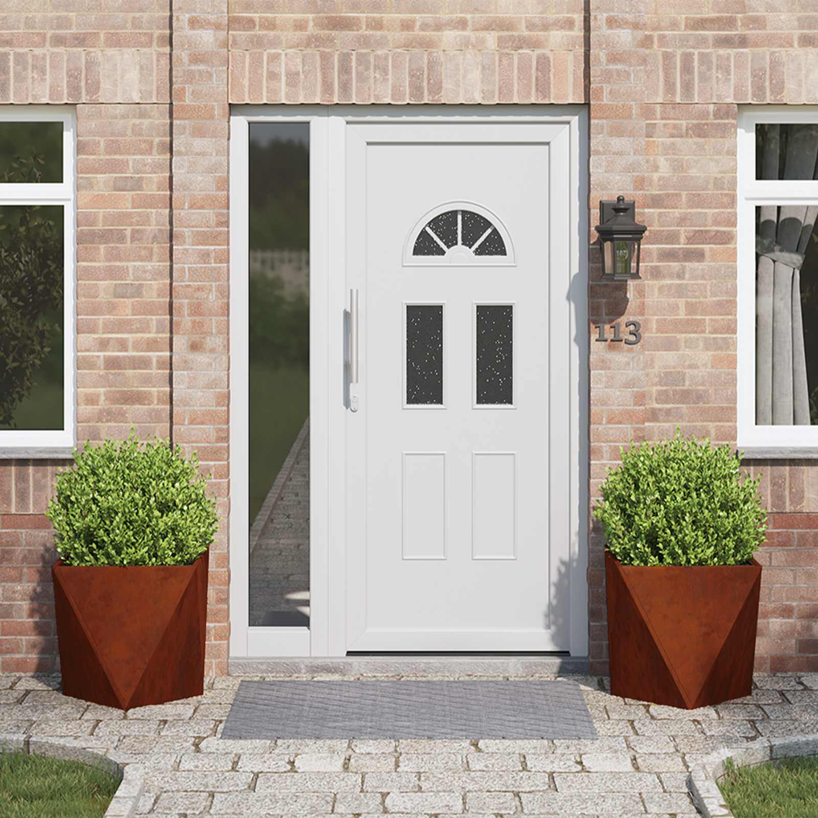 vidaXL Pflanzkübel 2 pcs Rostig 50 x 50 x 50 cm Wetterfeststahl