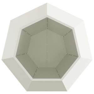 Truhlík 2 pcs Bílá 100 x 100 x 80 cm Ocel - obrázek 7
