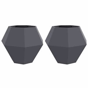 Truhlík 2 pcs Antracit 100 x 100 x 80 cm Ocel - obrázek 2