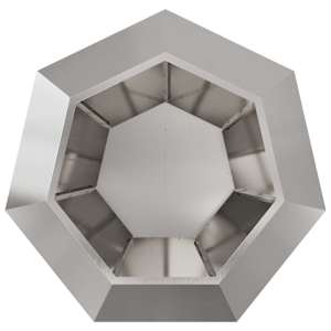 Truhlík 2 pcs Stříbrná 100 x 100 x 80 cm Nerezová ocel - obrázek 7