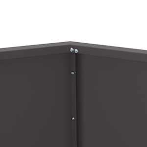 Truhlík 2 pcs Černá 75 x 75 x 60 cm Ocel - obrázek 8