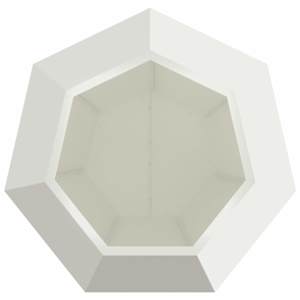 Truhlík 2 pcs Bílá 75 x 75 x 60 cm Ocel - obrázek 7