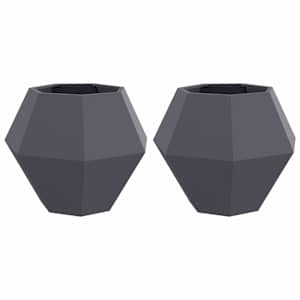 Truhlík 2 pcs Antracit 75 x 75 x 60 cm Ocel - obrázek 2