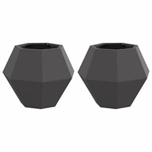 Truhlík 2 pcs Černá 50 x 50 x 40 cm Ocel - obrázek 2