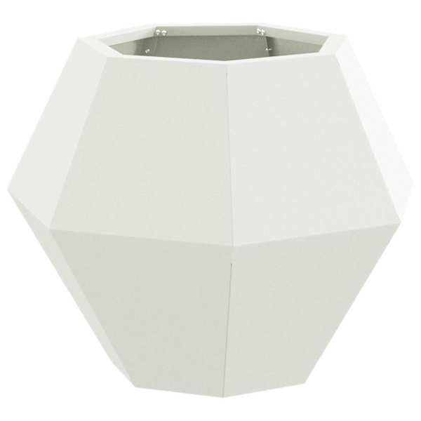 vidaXL Taimekast Valge 50 x 50 x 40 cm Teras