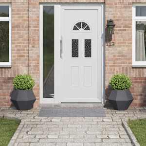 Cvetlično korito 2 pcs Antracit 50 x 50 x 40 cm Jeklo