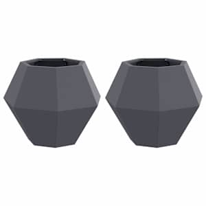 Truhlík 2 pcs Antracit 50 x 50 x 40 cm Ocel - obrázek 2