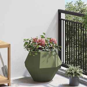 Truhlík 2 pcs Olivově zelená 50 x 50 x 40 cm Ocel - obrázek 4