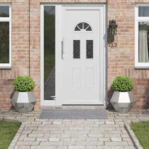 Cvetlično korito 2 pcs srebrna 50 x 50 x 40 cm Nerjaveče jeklo